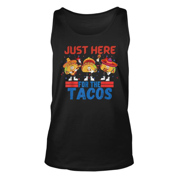 Just Here For The Tacos American 4Th Of July Tacos Tank Top
