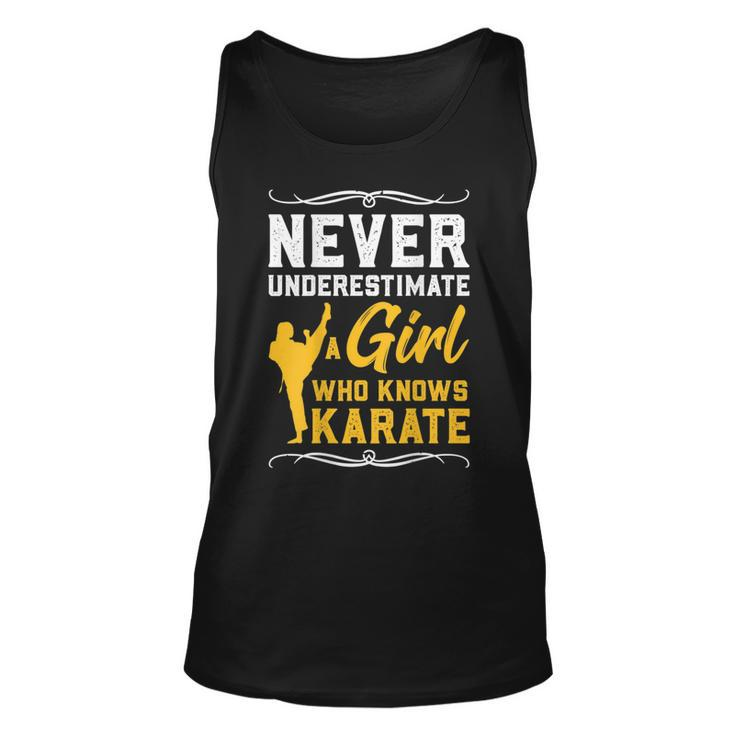 Karate Never Underestimate A Girl Karate Karate Tank Top