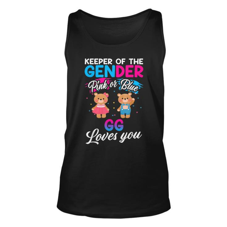 Keeper Of The Gender Pink Or Blue Gg Loves You Reveal  Unisex Tank Top