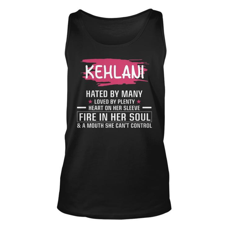 Kehlani Name Gift Kehlani Hated By Many Loved By Plenty Heart Her Sleeve Unisex Tank Top