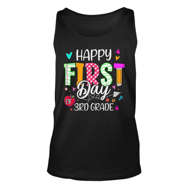 Kids Happy First Day Of 3Rd Grade Welcome Back To School  Unisex Tank Top