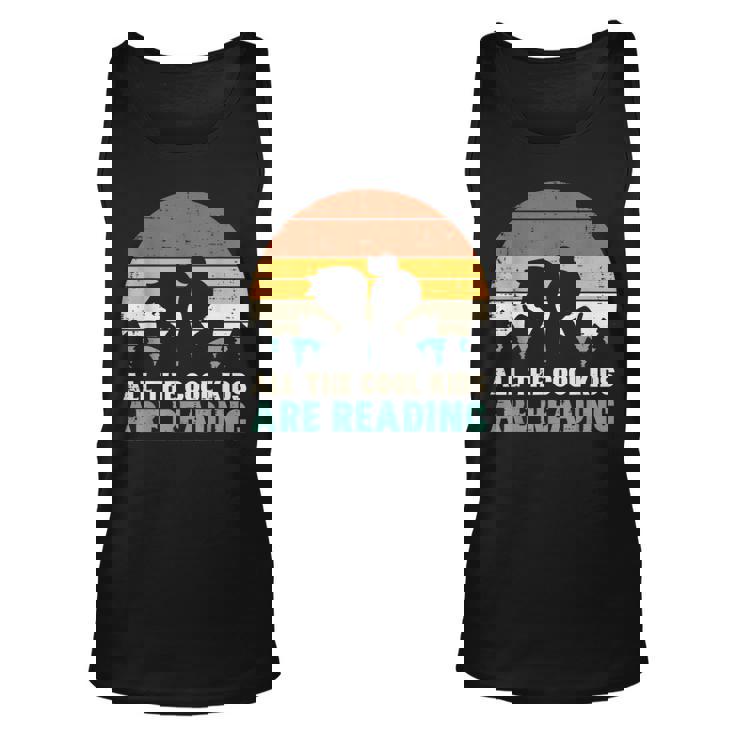All Kids Are Reading Retro Read Book Lover Boys Girls Reading Tank Top