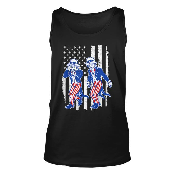 Kids Uncle Sam Griddy Dance  4Th Of July American Flag  Unisex Tank Top