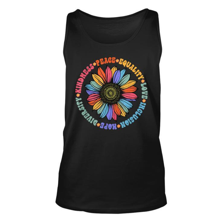 Kindness Peace Equality Love Hope Diversity Human Rights  Unisex Tank Top