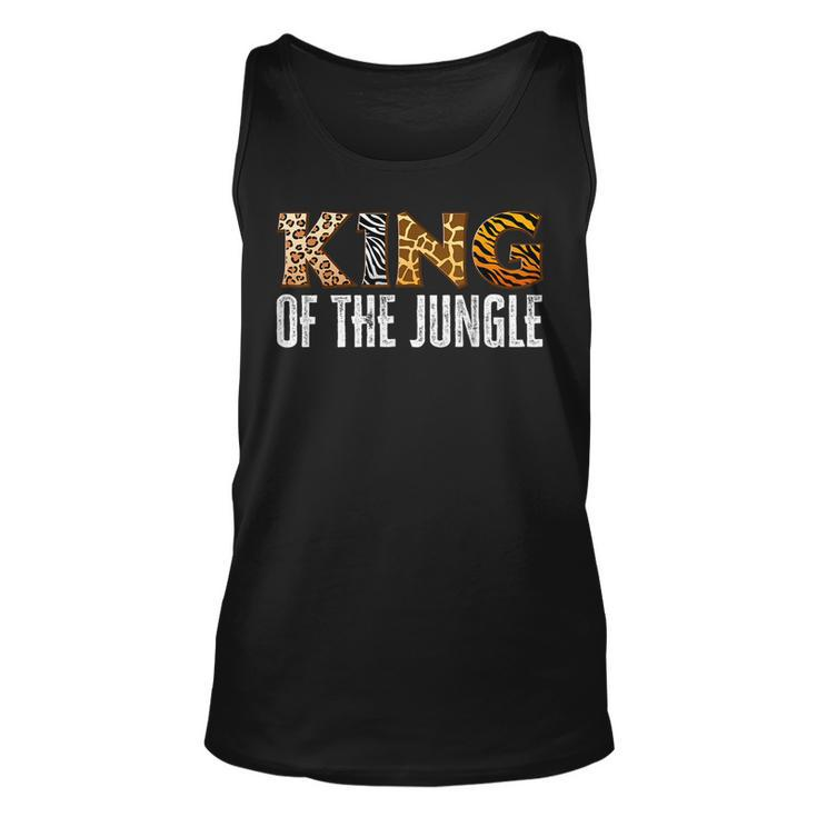 King Of The Jungle Zoo Safari Squad Family Birthday Party Tank Top