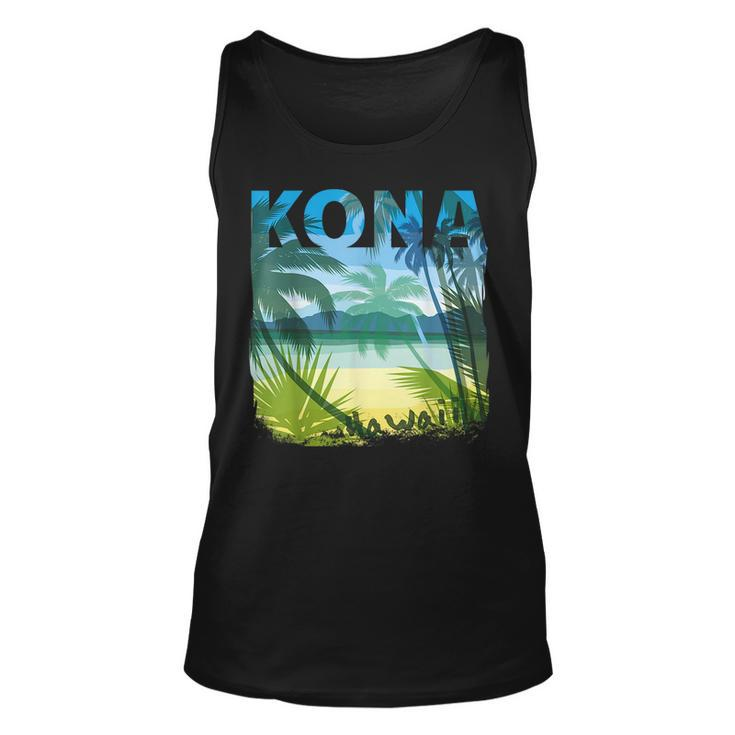 Kona Hawaii Beach Summer Matching Palms Tree Summer Tank Top