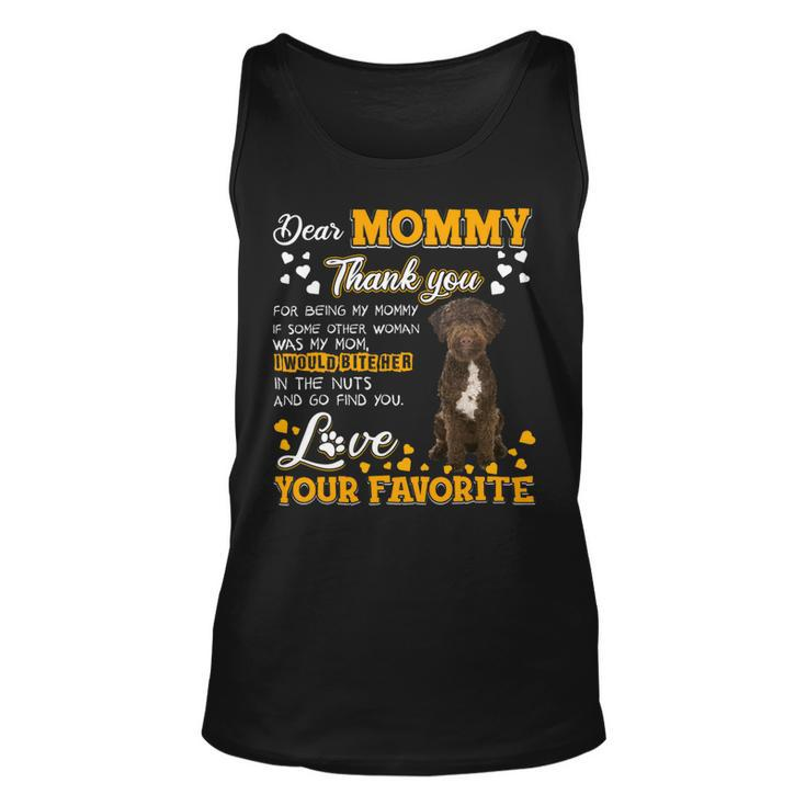 Lagotto Romagnolo Dear Mommy Thank You For Being My Mommy Unisex Tank Top