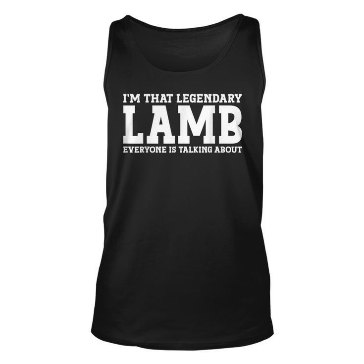 Lamb Surname Funny Team Family Last Name Lamb Unisex Tank Top