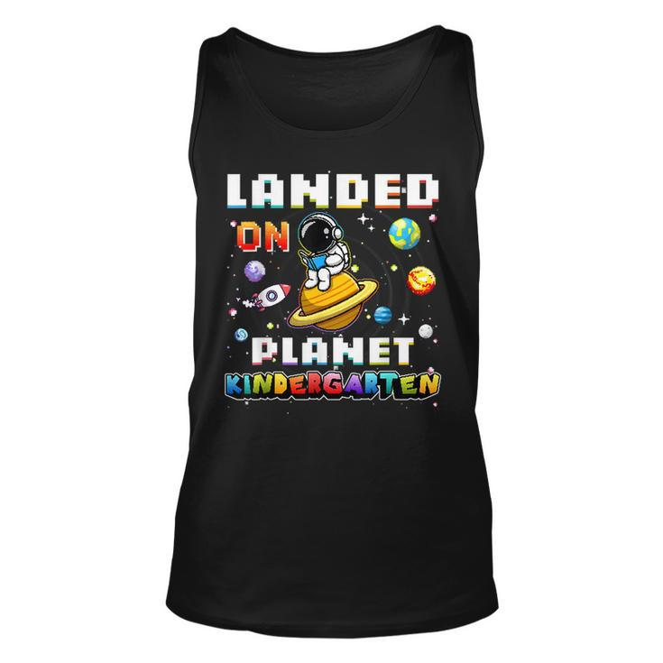 Landed On Planet Kindergarten Astronaut Gamer Space Lover Tank Top