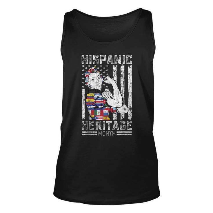Latin Countries Hands Heart Flags Hispanic Heritage Month Tank Top