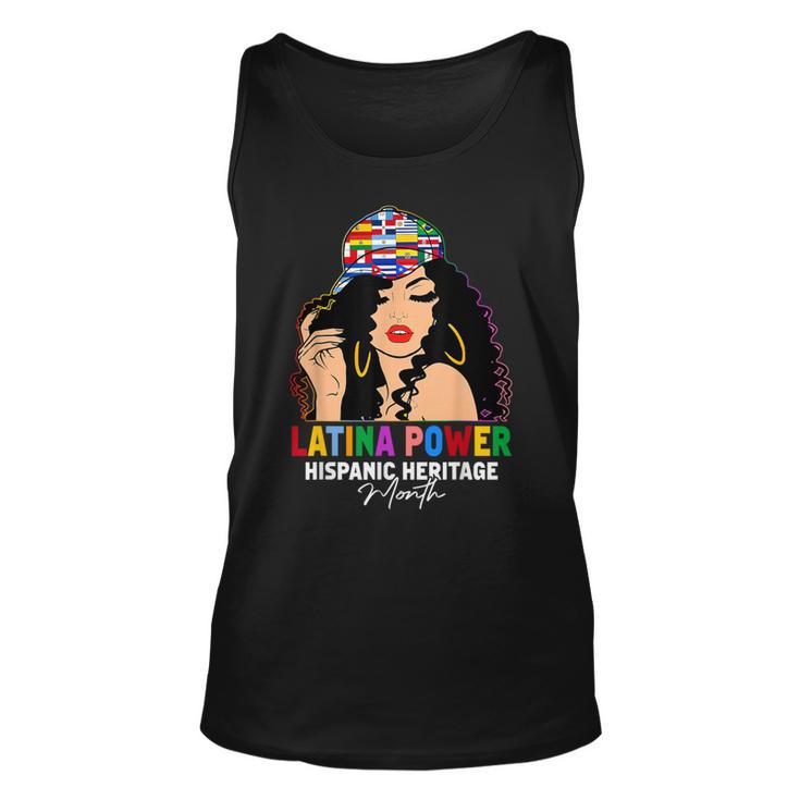 Latina Power Hispanic Heritage Month Country Flags Tank Top