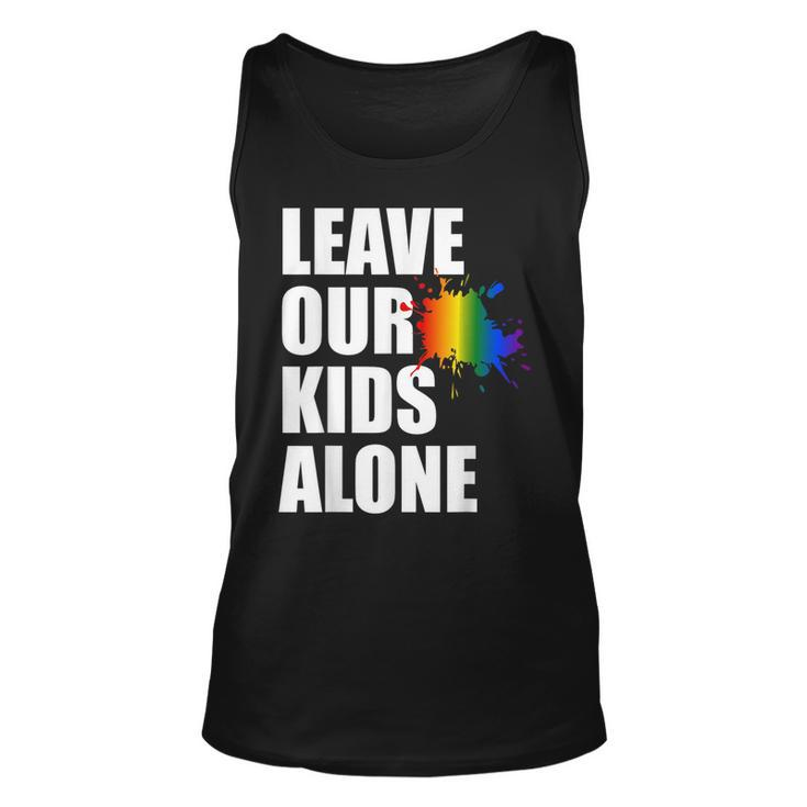 Leave Our Kids Alone Usa Pride Flag Antiwoke Anti Liberal Pride Month  Tank Top