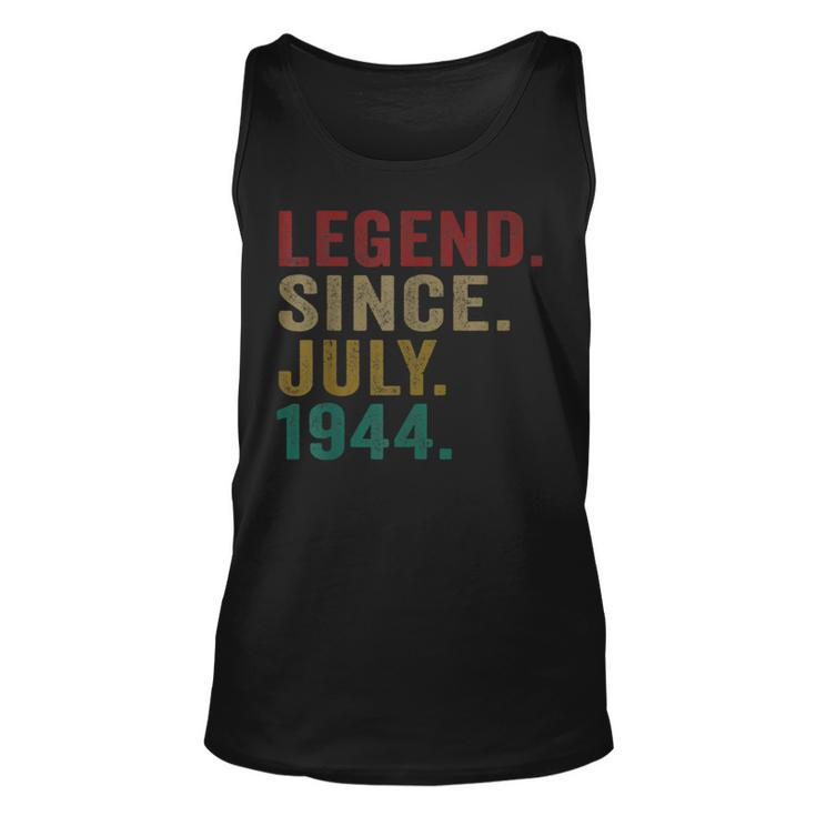 Legend Since July 1944  76Th Birthday Gifts 76 Years Old Unisex Tank Top