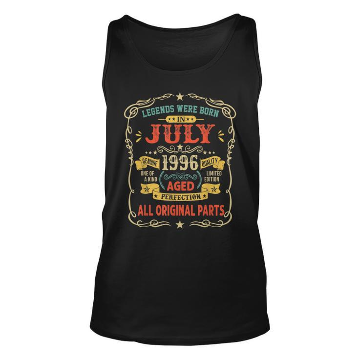 Legends Were Born In July 1996 26Th Birthday Gifts Unisex Tank Top