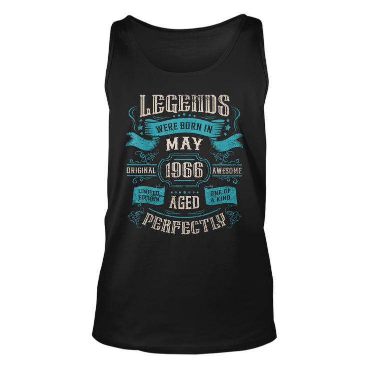 Legends Were Born In May 1966 Birthday  Unisex Tank Top