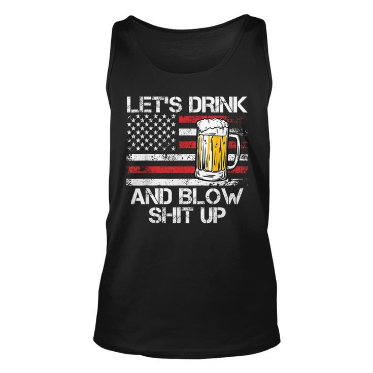 Let Us Drink And Blow Shit Up Drink Fan Usa Independence Day Tank Top