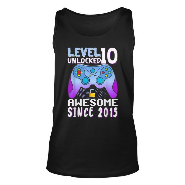 Level 10 Unlocked Awesome 2013 Video Game 10Rd Birthday Boy Tank Top