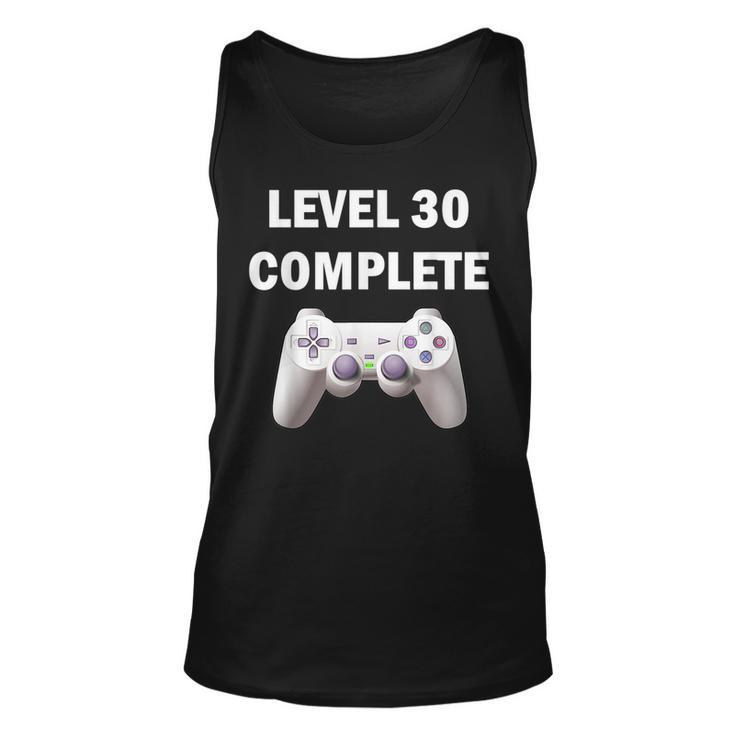 Level 30 Complete Video Games 30Th Birthday 30Th Birthday Tank Top