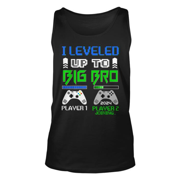 Leveled Up To Big Brother 2024 Cute Im Going To Be A Big Bro For Brothers Tank Top