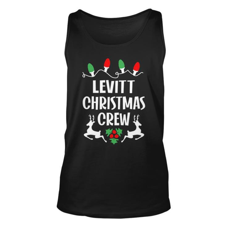 Levitt Name Gift Christmas Crew Levitt Unisex Tank Top