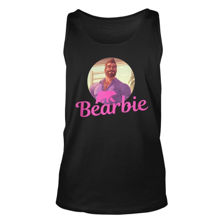 Lgbt Daddy Bearbie Gay Pride Month - Handsome Bear Cub Dad  Unisex Tank Top