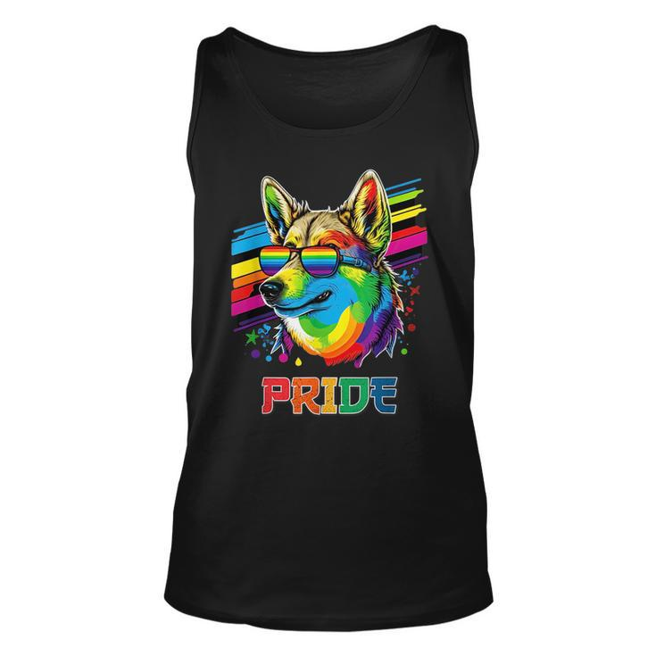Lgbt Lesbian Gay Pride Swedish Vallhund Dog  Unisex Tank Top