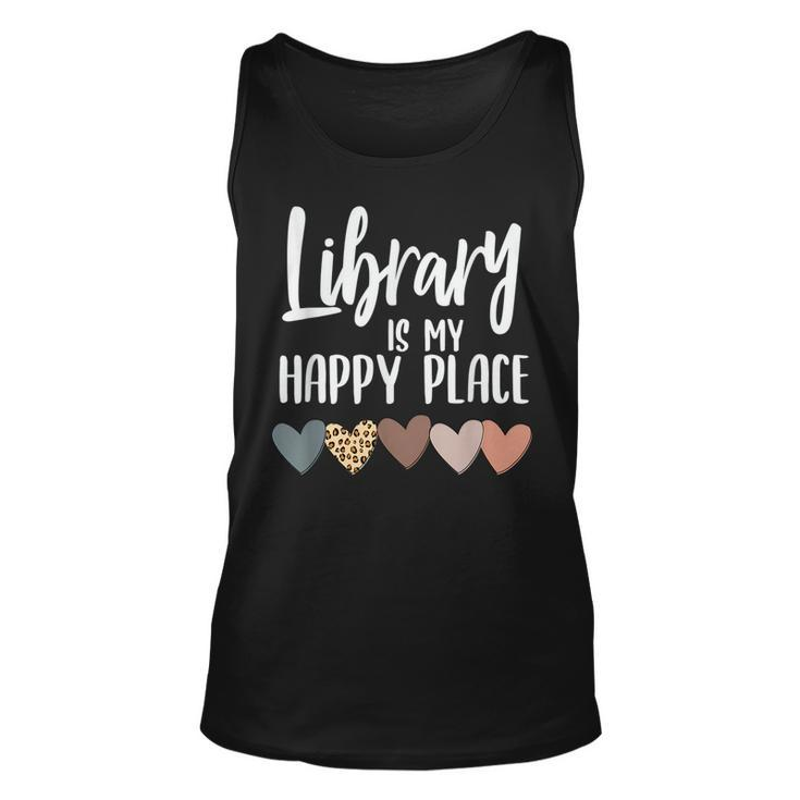 Library Is My Happy Place Reading & Animal Lover Reading  Tank Top
