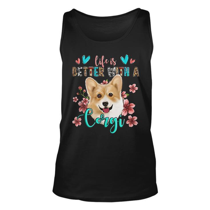 Life Is Better With A Corgi Western Leopard National Pet Day Tank Top