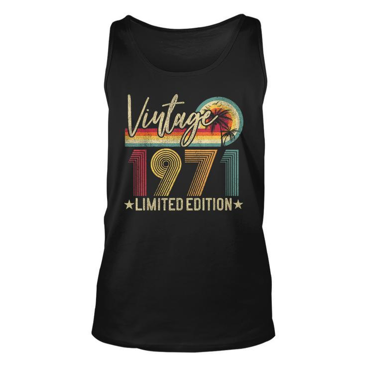 Limited Edition 1971 51St Birthday 51 Years Old Vintage Tank Top