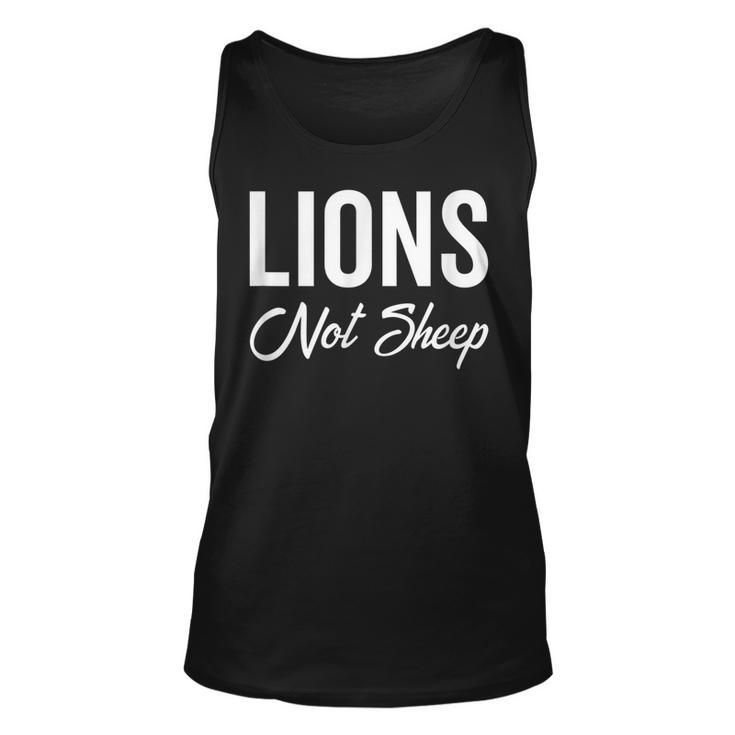 Lions Not Sheep The Patriot Party & Conservatives Usa Gift  Unisex Tank Top