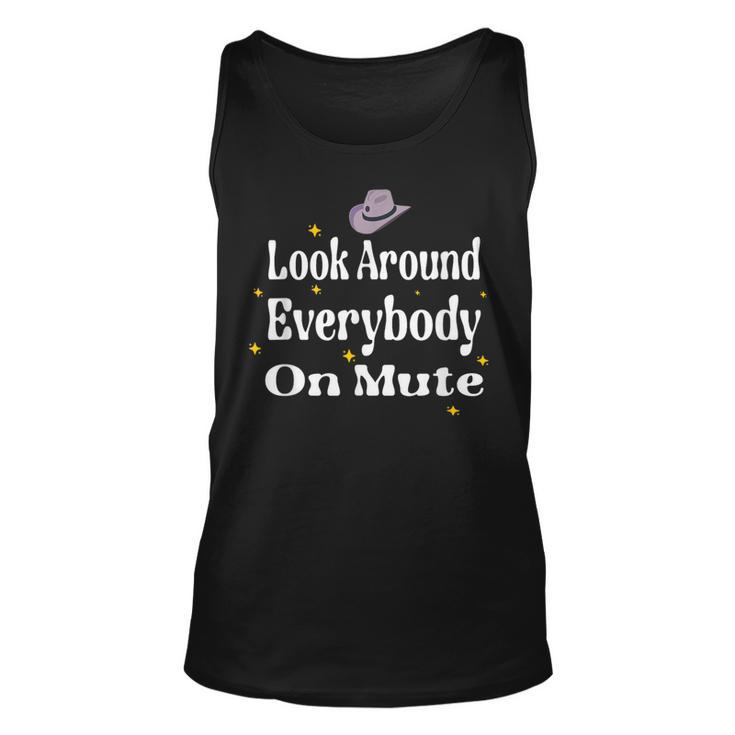Look Around Everybody On Mute Dance Challenge Bey Hive Fans Tank Top