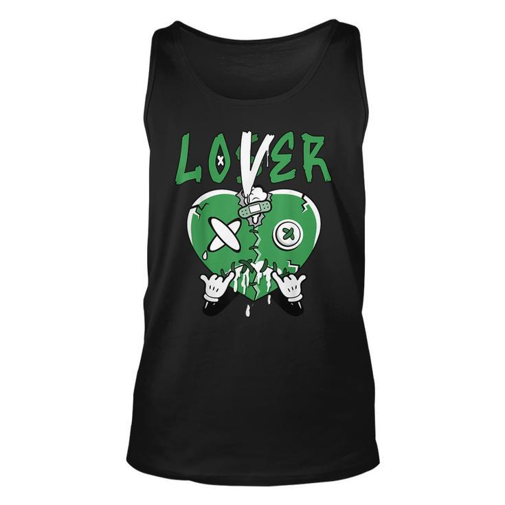 Loser Lover Drip Heart Lucky Green 1S Matching Tank Top