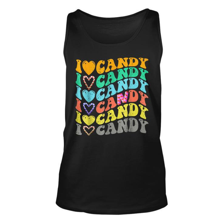 I Love Candy Halloween Party Cute Trick Or Treat Candyland Tank Top