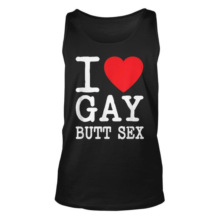 I Love Gay Butt Sex A Dirty Adult Homosexual Red Heart Tank Top