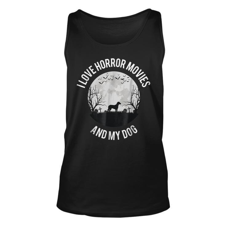I Love Horror Movies And My Dog Movies Tank Top