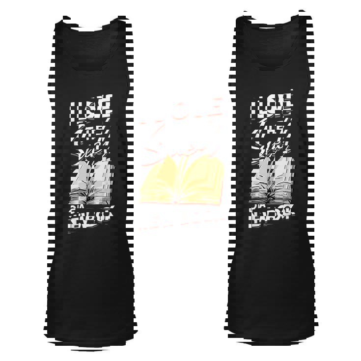 I Love The Smell Of A New Book Book Reading Bookworm Reading  Tank Top