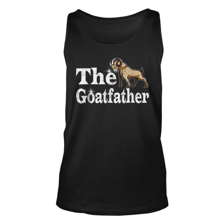 Lovely Emotion Face The Goat Father Funny  Happy Daddy Unisex Tank Top