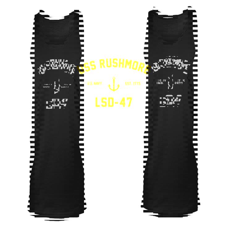 Lsd47 Uss Rushmore  Unisex Tank Top