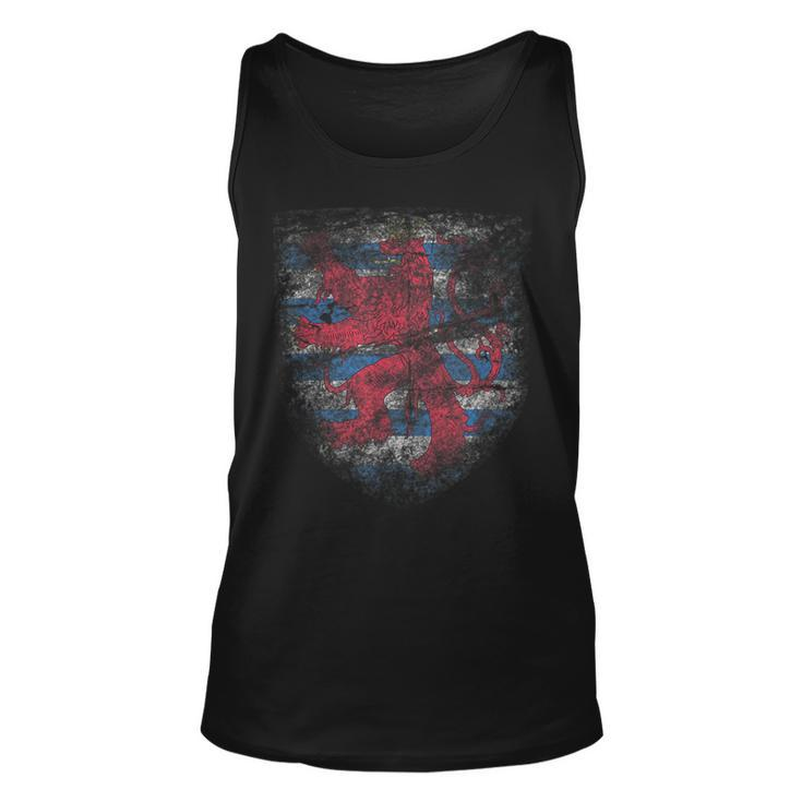 Luxembourg Pride Coat - Of Arms Of Luxembourgish Heritage  Unisex Tank Top
