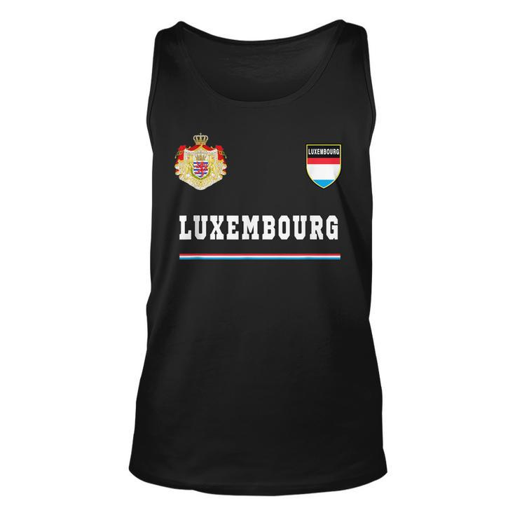 Luxembourg SportSoccer Jersey Flag Football  Unisex Tank Top