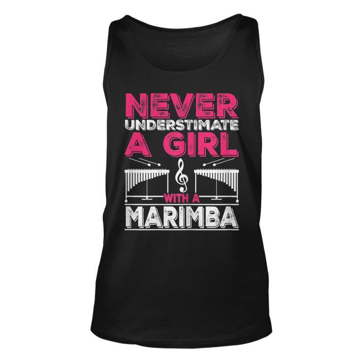 Marimba Player Never Underestimate A Girl With A Marimba Unisex Tank Top