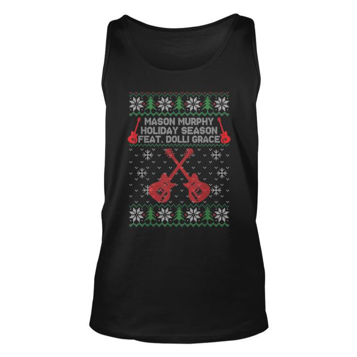 Mason Murphy Holiday Season Guitar Ugly Christmas Sweaters Tank Top