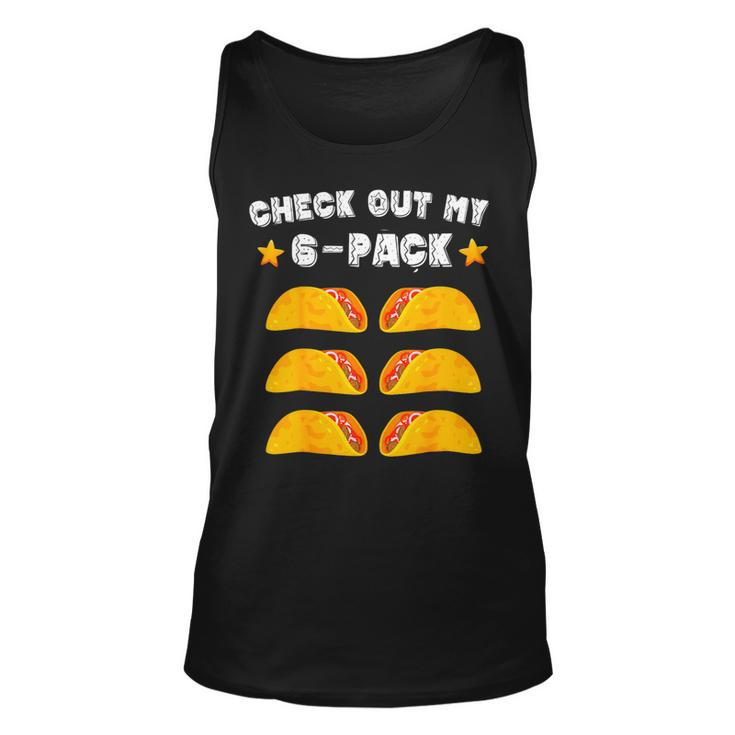 Mens Fitness Taco Funny Mexican 6Pack Gymer For Taco Lovers 1 Unisex Tank Top