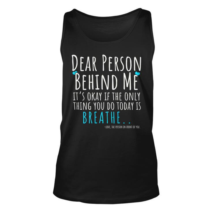 Mental Health & Suicide Prevention Awareness Person Behind Tank Top