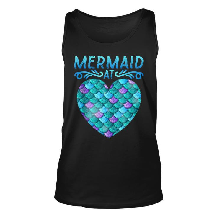 Mermaid At Heart Ocean Fish Tail Deep Sea Mermaid Shells Top Tank Top