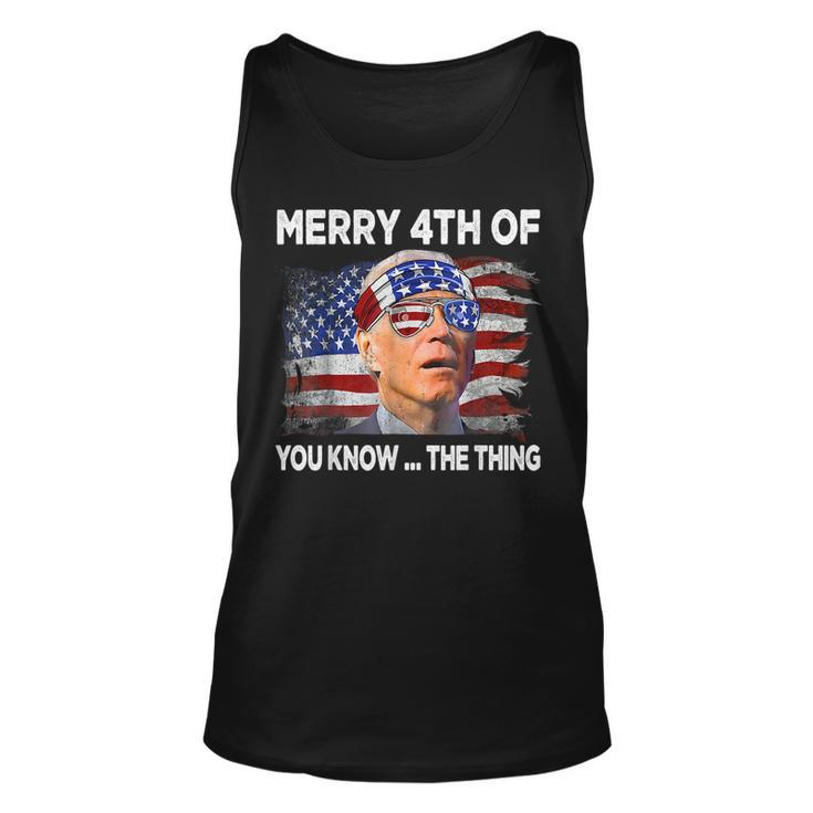 Merry 4Th Of You Know The Thing Joe Biden Fourth 4Th Of July Tank Top