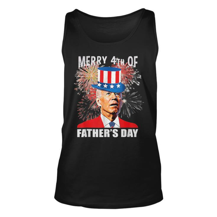 Merry 4Th Of Fathers Day July 4Th America Joe Biden Usa   Unisex Tank Top
