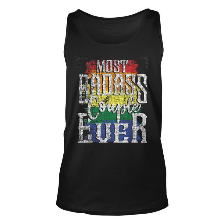 Most Badass Couple Ever - Lesbian Lgbtq Queer Gay Pride  Unisex Tank Top