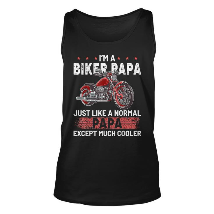 Motorcycle Biker Papa Dad Grandpa Tank Top