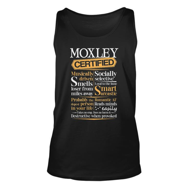 Moxley Name Gift Certified Moxley Unisex Tank Top